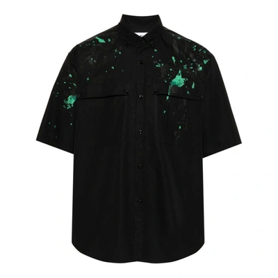Moschino Shirts In Black/green