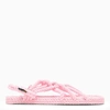 Nomadic State Of Mind Rope Flat Sole Open Toe Sandals In Pink