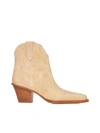 Paris Texas 60mm Sedona Suede Ankle Boots In Beige