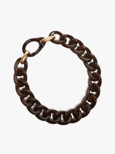 's Max Mara Chunky Chain Necklace In Dark Brown