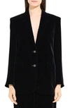 Theory Velvet Slim Blazer In Black