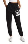 BOYS LIE UP IN SMOKE COTTON GRAPHIC SWEATPANTS