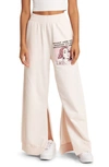 BOYS LIE WHAT ARE YOU GOING TO DO COTTON WIDE LEG SWEATPANTS