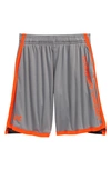 UNDER ARMOUR KIDS' UA STUNT 3.0 PERFORMANCE ATHLETIC SHORTS