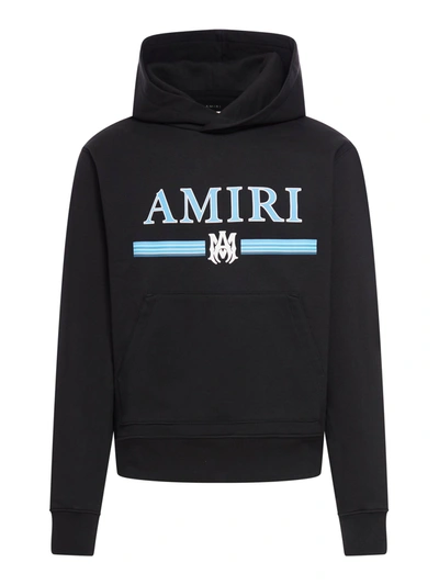 Amiri Logo Printed Hoodie In Black