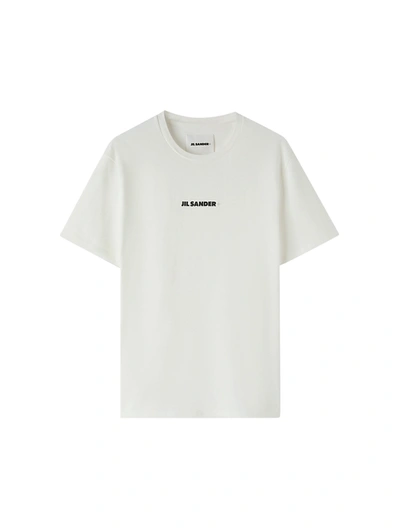 JIL SANDER CREWNECK T-SHIRT WITH JIL SANDER LOGO