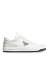 PRADA DOWNTOWN SNEAKERS IN PERFORATED LEATHER