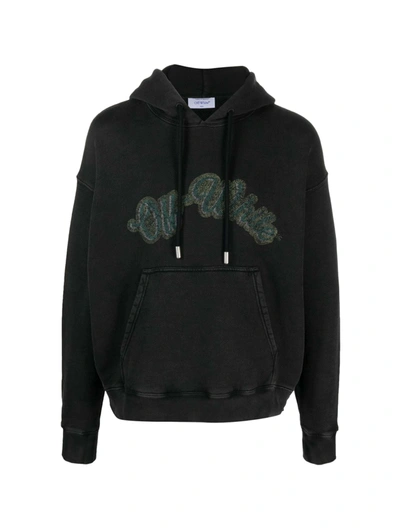 Off-white Bacchus Skate Graphic-print Hoodie In Black