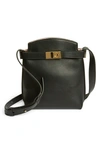 Ferragamo Hug Smartphone Leather Crossbody Bag In Nero