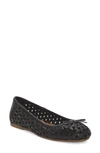 Lucky Brand Mogeni Womens Leather Ballet Flats In Black Dexter