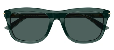 Gucci Gg1444s M 004 Square Sunglasses In Green