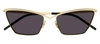Saint Laurent Sl637 Cat-eye Sunglasses In Grey