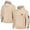 THE WILD COLLECTIVE UNISEX THE WILD COLLECTIVE  CREAM NEW ORLEANS SAINTS HEAVY BLOCK PULLOVER HOODIE