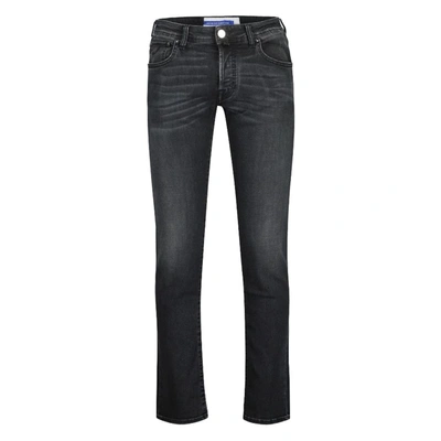 Jacob Cohen Black Cotton Jeans & Pant In Gray