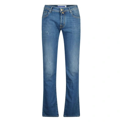 Jacob Cohen Blue Cotton Jeans & Pant