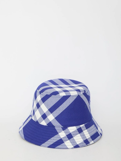 Burberry Wool Bucket Hat In Blue
