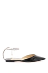 Jimmy Choo Saeda Crystal-embellished Ballerina Shoes