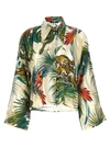 Roberto Cavalli Tropical Jungle Print Collared Shirt