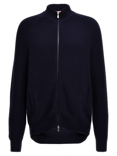 Brunello Cucinelli Knit Cardigan In Blue