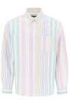 Apc A.p.c. Mateo Oversize Stripe Organic Cotton Button-down Shirt