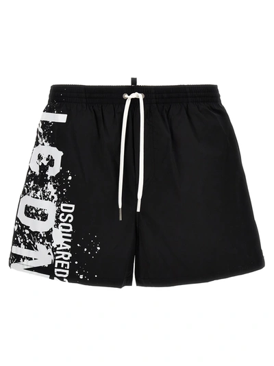 Dsquared2 Midi Boxer Shorts In Negro
