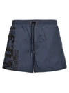 DSQUARED2 MIDI BOXER SHORTS BEACHWEAR BLUE