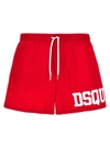 DSQUARED2 MIDI BOXER SHORTS BEACHWEAR RED