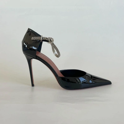 Pre-owned Amina Muaddi Ursina 105mm Crystal-embellished Pumps, 40