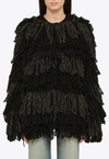 ROBERTO COLLINA ALL-OVER FRINGED CARDIGAN