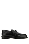 ALEXANDER MCQUEEN ALEXANDER MCQUEEN MAN BLACK LEATHER LOAFERS