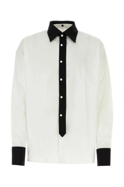 Prada Man White Poplin Oversize Shirt