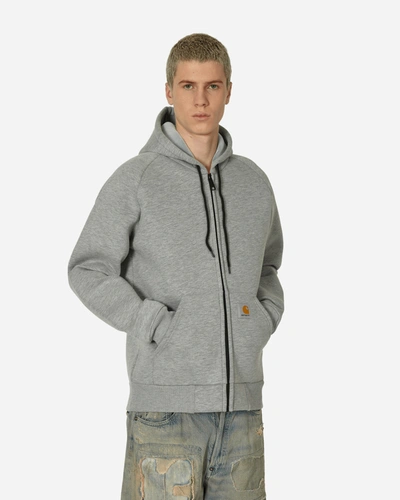 Carhartt Car-lux Hooded Jacket In Grey