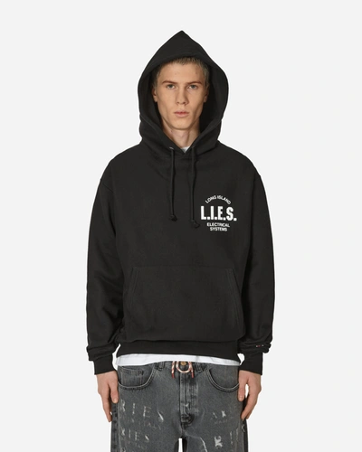 L.i.e.s. Records Classic Logo Hoodie In Black