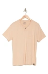 LUCKY BRAND LUCKY BRAND BUTTON NOTCH NECK T-SHIRT