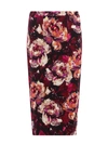 Dolce & Gabbana Peony-print Pencil Skirt In Multicolor