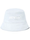 OFF-WHITE OFF-WHITE BOOKISH DRILL-EMBROIDERY BUCKET HAT