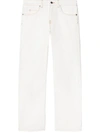 OFF-WHITE OFF-WHITE CONTRAST-STITCHING STRAIGHT-LEG JEANS