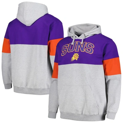 Fanatics Branded Purple Phoenix Suns Contrast Pieced Pullover Hoodie