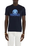 Versace T-shirt In Navy Blue