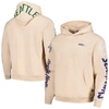 THE WILD COLLECTIVE UNISEX THE WILD COLLECTIVE CREAM SEATTLE SEAHAWKS HEAVY BLOCK PULLOVER HOODIE