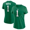 Nike Women's  Jalen Hurts Kelly Green Philadelphia Eagles Player Name And Number T-shirt In Kelly Green