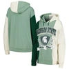 Gameday Couture Green Michigan State Spartans Hall Of Fame Colorblock Pullover Hoodie In Green