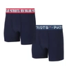 CONCEPTS SPORT CONCEPTS SPORT NEW ENGLAND PATRIOTS GAUGE KNIT BOXER BRIEF TWO-PACK