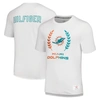 TOMMY HILFIGER TOMMY HILFIGER WHITE MIAMI DOLPHINS MILES T-SHIRT