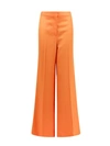 Stella Mccartney Mid-rise Flared Trousers In Orange