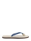 Brunello Cucinelli Ivory Pool Slides In Beige