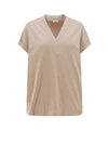Brunello Cucinelli T-shirt In Beige
