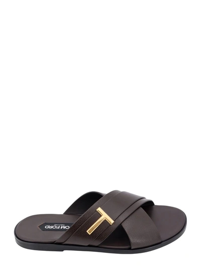 Tom Ford Sandals In Brown