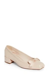 Christian Louboutin Mamaflirt Square Toe Pump In F608 Leche/ Lin Leche