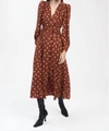 Derek Lam 10 Crosby Valentina Puff Shoulder Dress In Red In Red